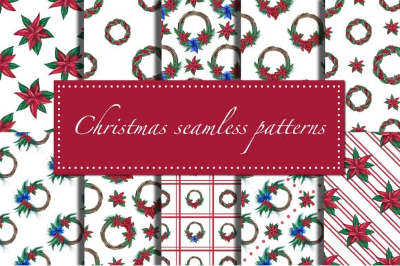 Christmas Digital Paper.x-mas Patterns