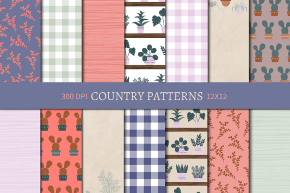 Country Patterns Scrapbook Paper: A Versatile Digital Resource for Creative Projects