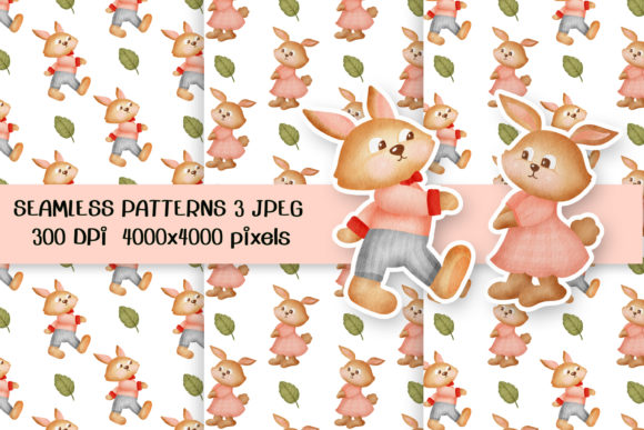 Cute Rabbit Seamless Patterns: A Unique Resource for Designers and Creatives