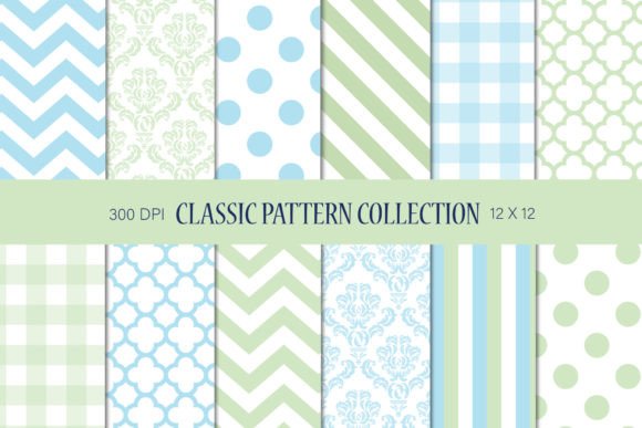Green Blue Classic Geometric Patterns: A Strategic Design Choice for Creative Projects