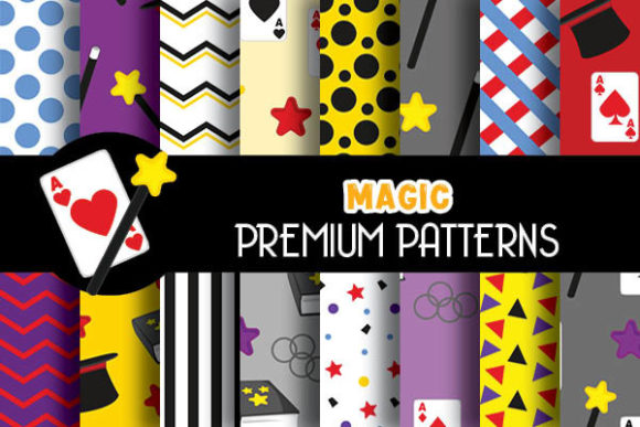Magic Digital Papers Magician Patterns