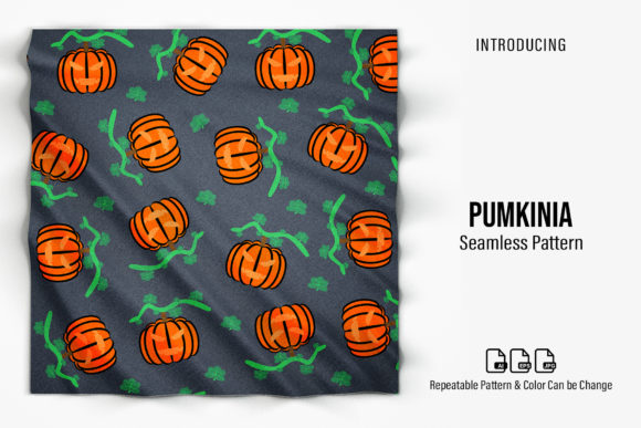 Pumkinia Patterns: A Versatile Digital Paper Set for Creative Projects