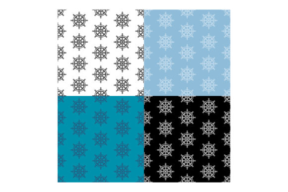 Seamless Patterns with Wheel Ship: A Versatile Design Element for Modern Projects
