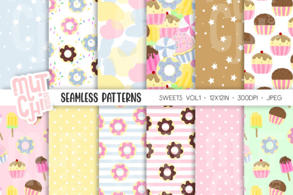Sweets Vol1 Seamless Patterns: A Creative Resource for Digital Designers