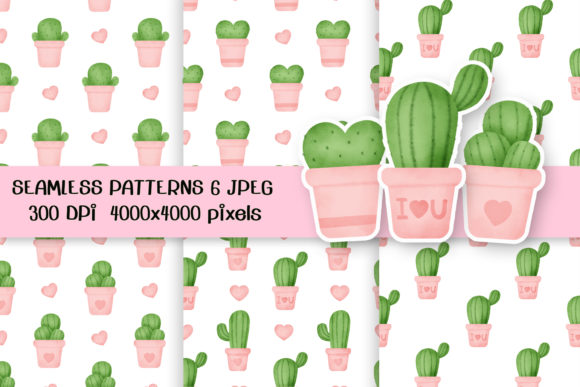 Watercolor Cactus Seamless Patterns: A Creative Resource for Designers
