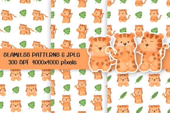 Watercolor Tiger Seamless Patterns: A Creative Tool for Designers and Artists